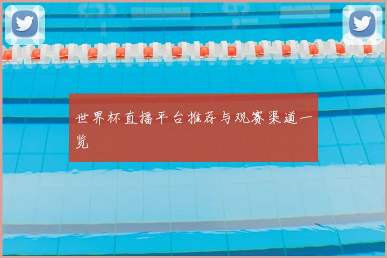 世界杯直播平台推荐与观赛渠道一览